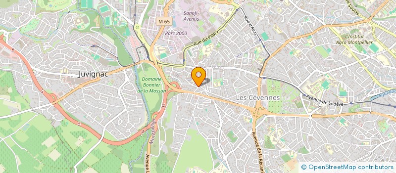 localisation de l'entreprise CIG IMMOBILIER à MONTPELLIER