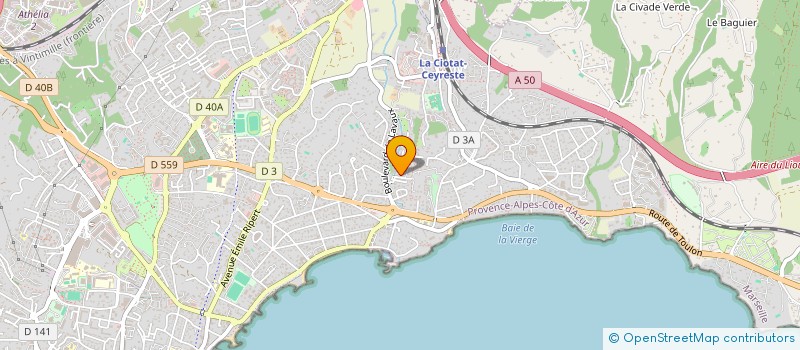localisation de l'entreprise CIGA  LA CIOTAT