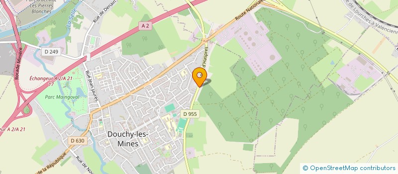 localisation de l'entreprise CIGALA à DOUCHY-LES-MINES
