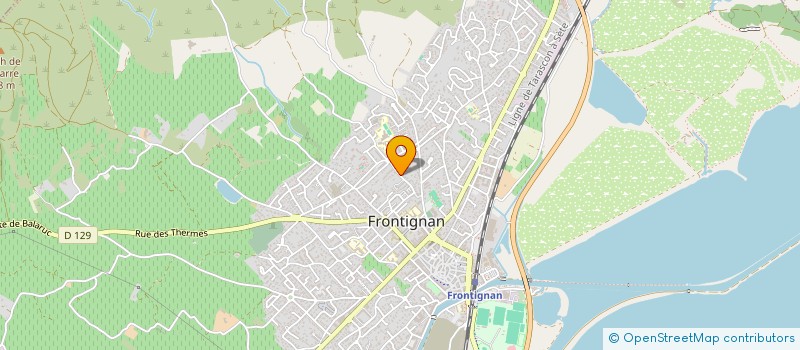 localisation de l'entreprise CIGALAND à FRONTIGNAN