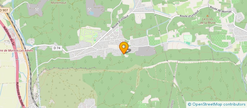 localisation de l'entreprise CIGALAND  MORNAS