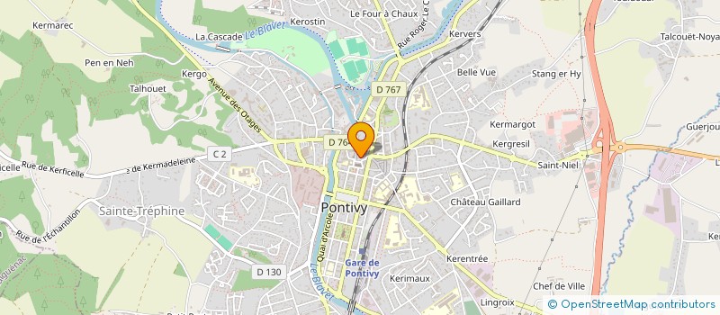 localisation de l'entreprise CIGALCOM à PONTIVY