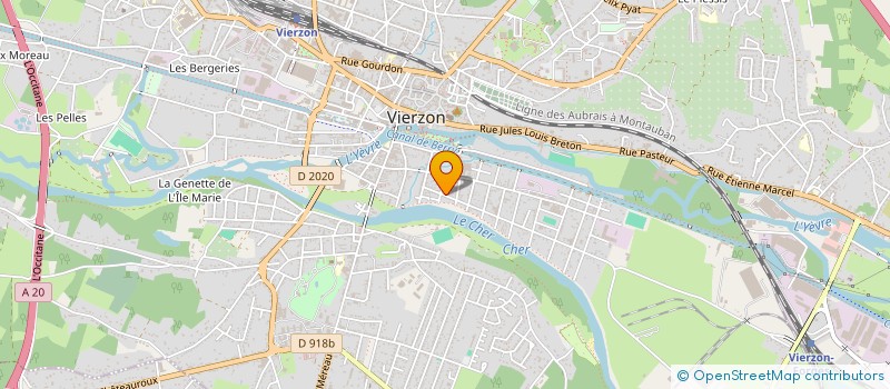 localisation de l'entreprise CIGALE LES QUATRE VILLAGES  VIERZON