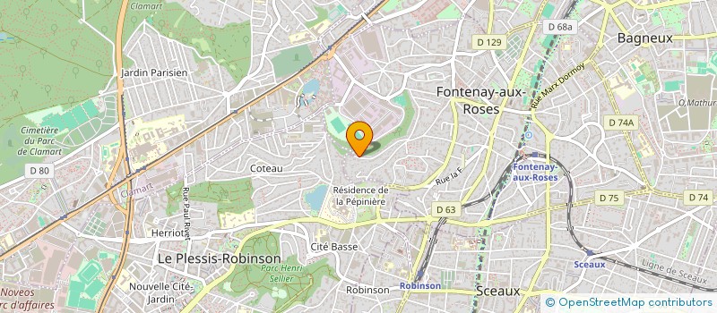 localisation de l'entreprise CIGEM ENGINEERING à FONTENAY-AUX-ROSES