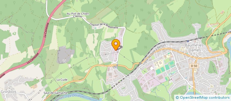 localisation de l'entreprise CIGLIA IMMOBILIER  BAUME-LES-DAMES