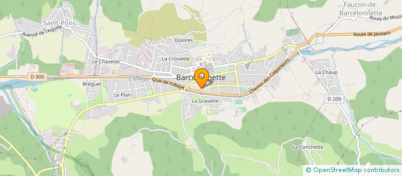 localisation de l'entreprise CIGUE à BARCELONNETTE
