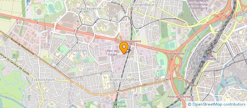 localisation de l'entreprise CIHAL ALSACE à STRASBOURG