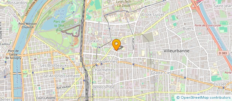 localisation de l'entreprise CIHAT  VILLEURBANNE