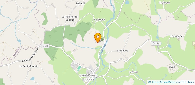 localisation de l'entreprise CIIRPO à SAINT-PRIEST-LIGOURE