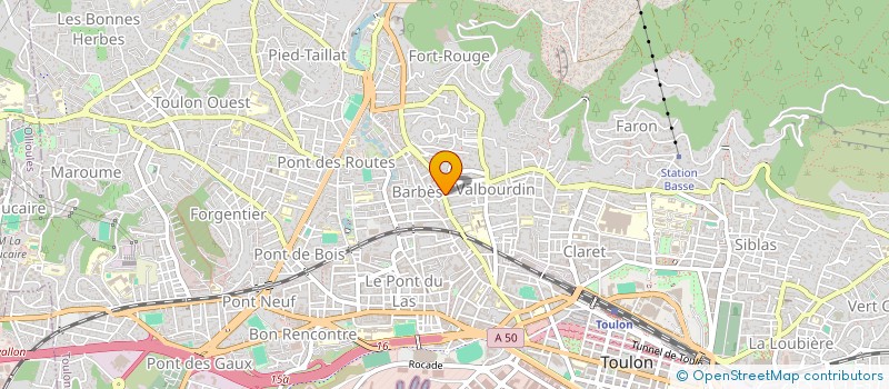 localisation de l'entreprise CIL BARBES PRE-FAUCHIER FORT BLANC  TOULON