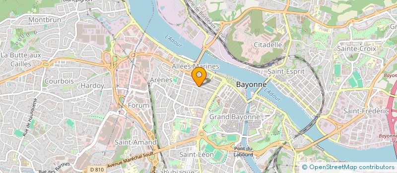 localisation de l'entreprise CILA COMITE INTER LOGEM ADOUR à BAYONNE