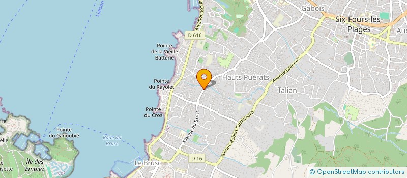 localisation de l'entreprise CILA4000 à SIX-FOURS-LES-PLAGES