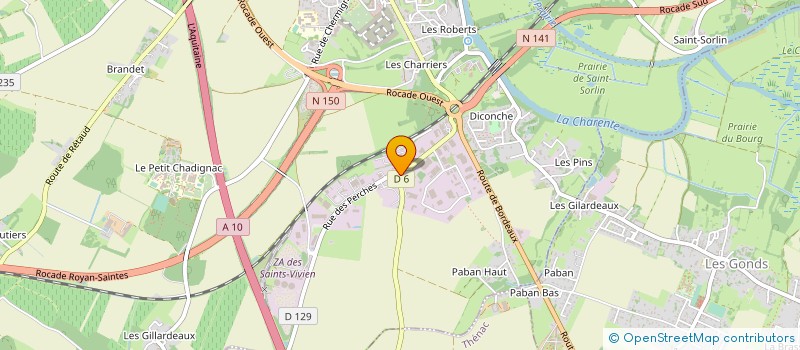 localisation de l'entreprise CILAB AUDIT ET CONSEIL  SAINTES