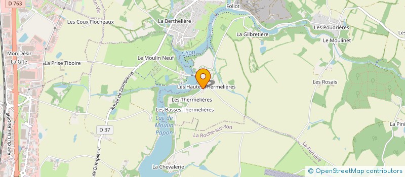 localisation de l'entreprise CILAOS à LA FERRIERE