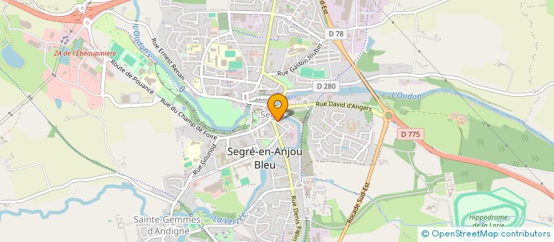 localisation de l'entreprise CILEM à SEGRE-EN-ANJOU BLEU