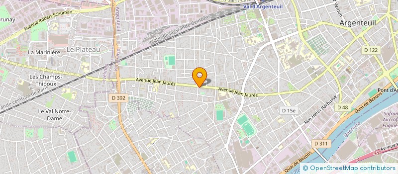 localisation de l'entreprise CILEMBAT  ARGENTEUIL