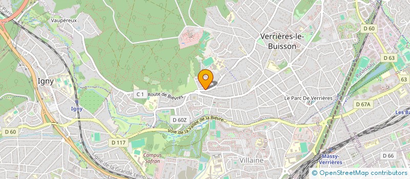 localisation de l'entreprise CILENS à VERRIERES-LE-BUISSON