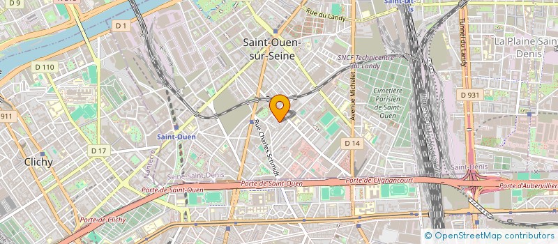 localisation de l'entreprise CILENSIA  SAINT-OUEN-SUR-SEINE