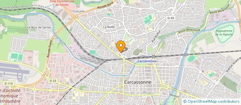 localisation de l'entreprise CILEO  CARCASSONNE