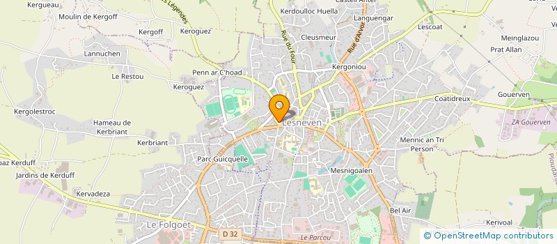 localisation de l'entreprise CILES à LESNEVEN