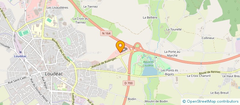 localisation de l'entreprise CILEUJ à LOUDEAC