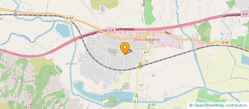 localisation de l'entreprise CILICIS  ROQUEBRUNE-SUR-ARGENS