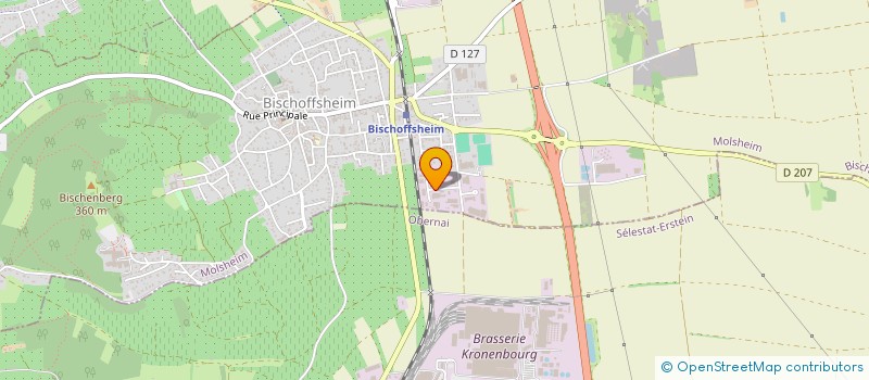 localisation de l'entreprise CILING à BISCHOFFSHEIM