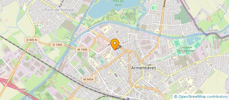 localisation de l'entreprise CILLATE  ARMENTIERES