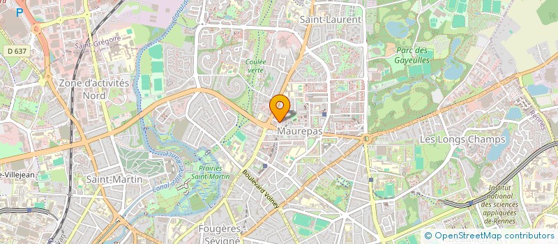 localisation de l'entreprise CILMAR à RENNES