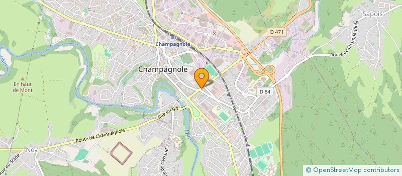 localisation de l'entreprise CILODERM à CHAMPAGNOLE