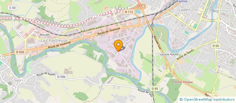 localisation de l'entreprise CILOR  CASTRES