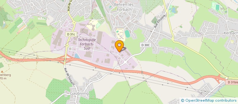 localisation de l'entreprise CILTEC à BEHREN-LES-FORBACH