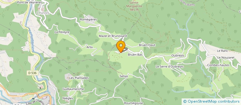 localisation de l'entreprise CIM 1 à VALS-LES-BAINS