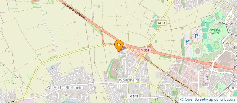 localisation de l'entreprise CIM  WOLFISHEIM