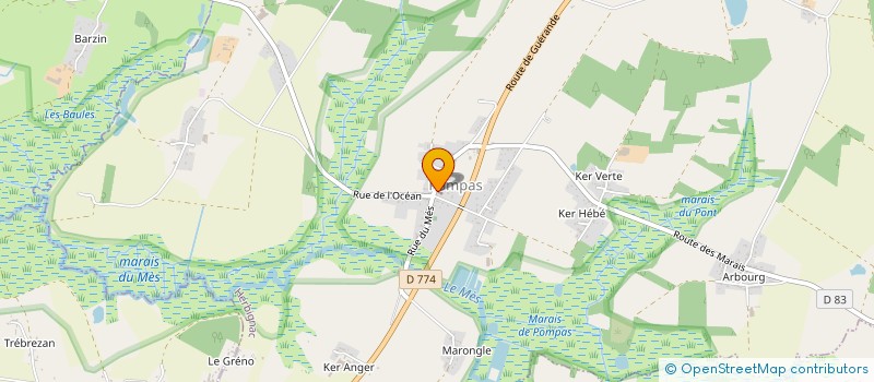 localisation de l'entreprise CIM CONTROLE INSPECTION METTALURGIQUE à HERBIGNAC