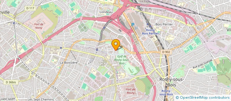 localisation de l'entreprise CIM ENTREPRISE à ROSNY-SOUS-BOIS