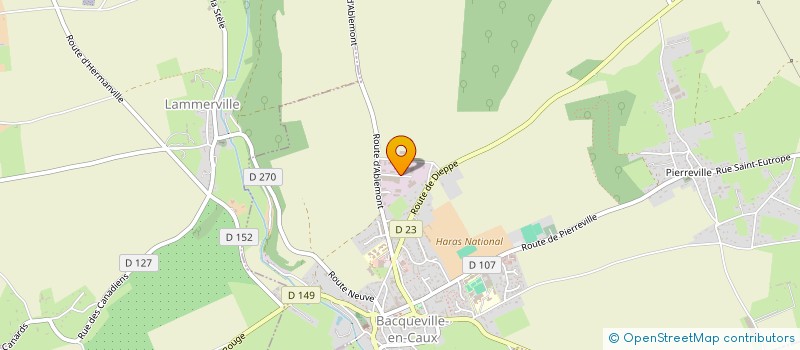localisation de l'entreprise CIM USINAGE à BACQUEVILLE-EN-CAUX