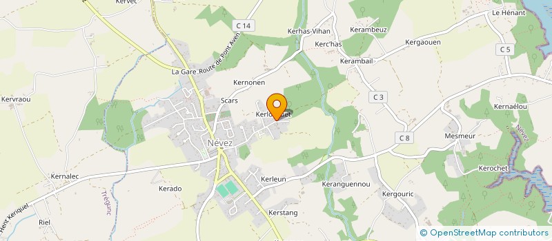 localisation de l'entreprise CIMA  NEVEZ