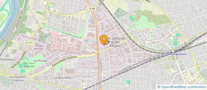 localisation de l'entreprise CIMA SARL à ARGENTEUIL