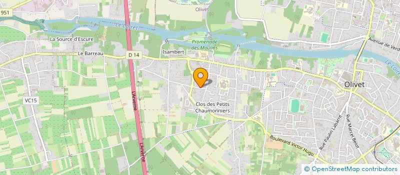 localisation de l'entreprise CIMAG  OLIVET