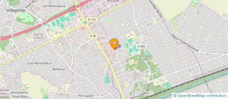 localisation de l'entreprise CIMAGE SA  VILLEPINTE