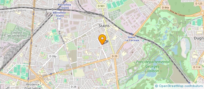 localisation de l'entreprise CIMAK à STAINS