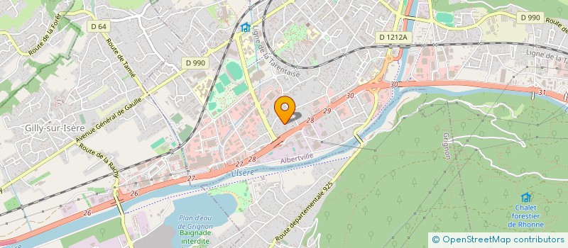 localisation de l'entreprise CIMALPES à ALBERTVILLE