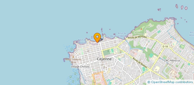 localisation de l'entreprise CIMARIZ  CAYENNE
