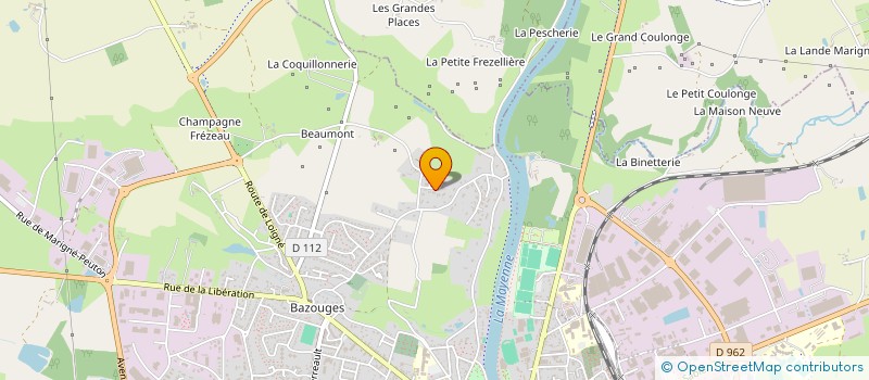 localisation de l'entreprise CIMAS  CHATEAU-GONTIER-SUR-MAYENNE