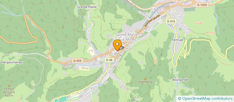 localisation de l'entreprise CIMAS IMMOBILIER  SAINTE-MARIE-AUX-MINES