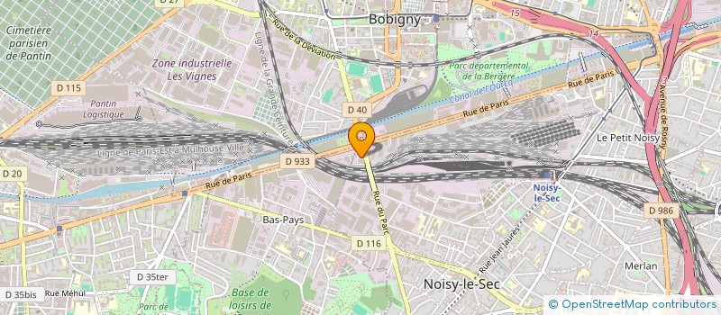 localisation de l'entreprise CIMATEX à NOISY-LE-SEC