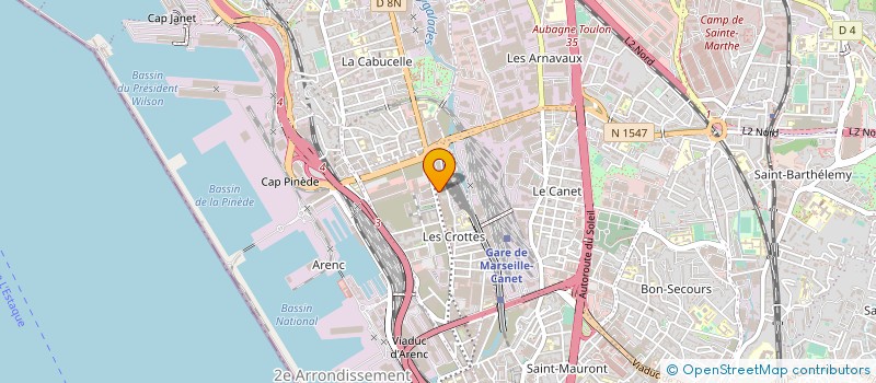 localisation de l'entreprise CIMAUTO 13 à MARSEILLE