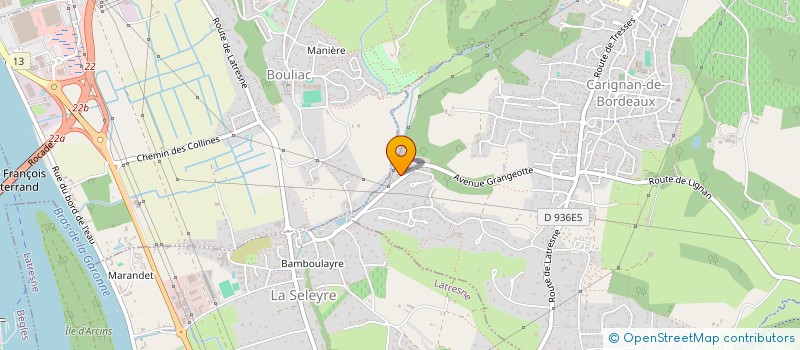 localisation de l'entreprise CIMBA  CARIGNAN-DE-BORDEAUX