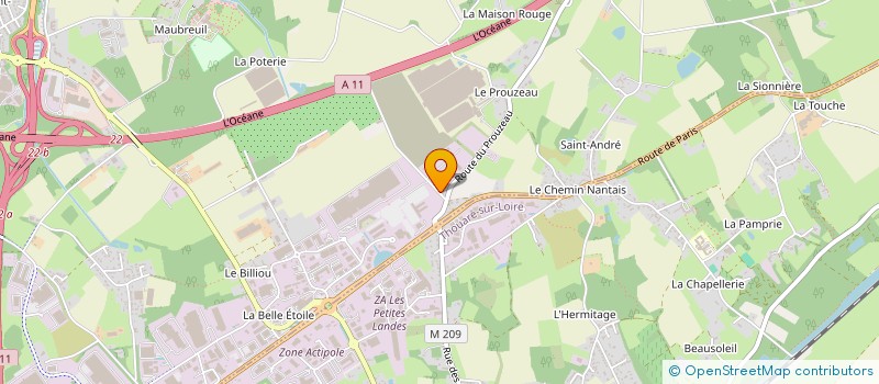 localisation de l'entreprise CIME  CARQUEFOU